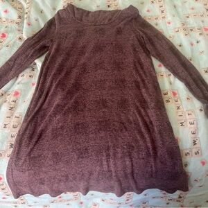 Apt. 9 Long Sleeve Maroon Dress